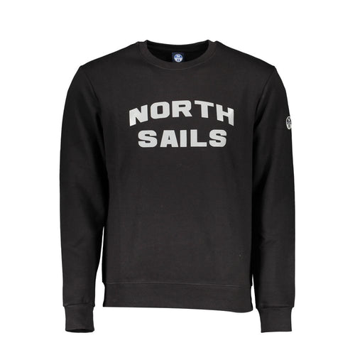 "Black Cotton Men Sweater"